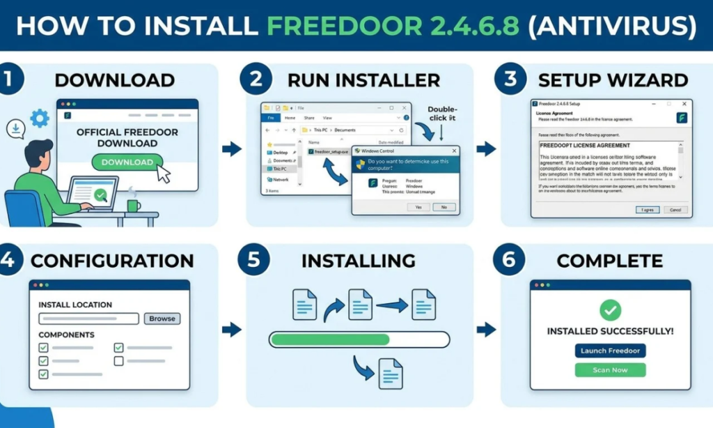 How to Install Freedoor 2.4.6.8